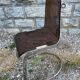 Baumann plexiglass and metal chair