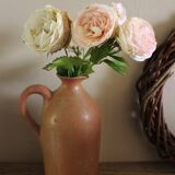 Vintage stoneware liqueur bottle with handle