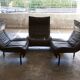 Leather sofa model "Veranda" Vico Magistretti for Cassina