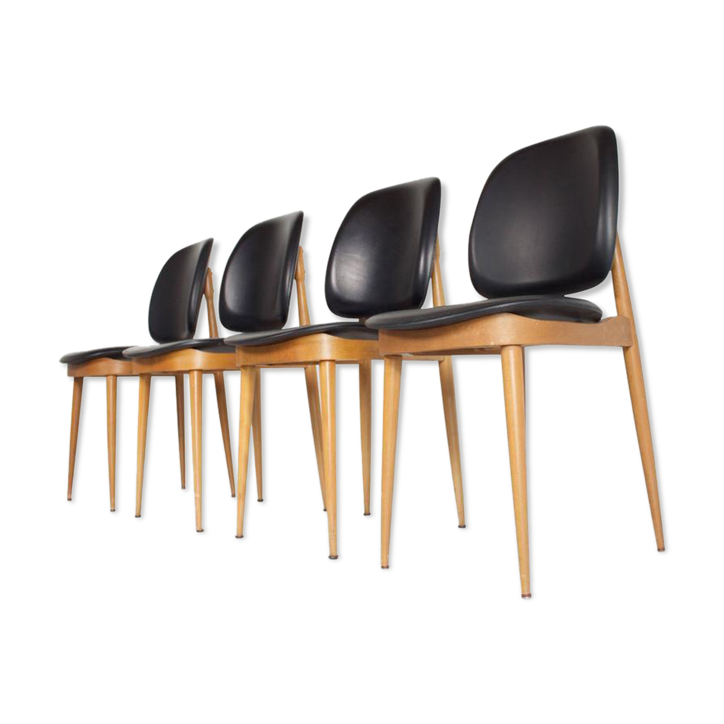 Set of 4 chairs Baumann of the 1970s