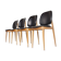 Set of 4 chairs Baumann of the 1970s