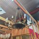 Empire-style chandelier in finely chiselled and gilded bronze