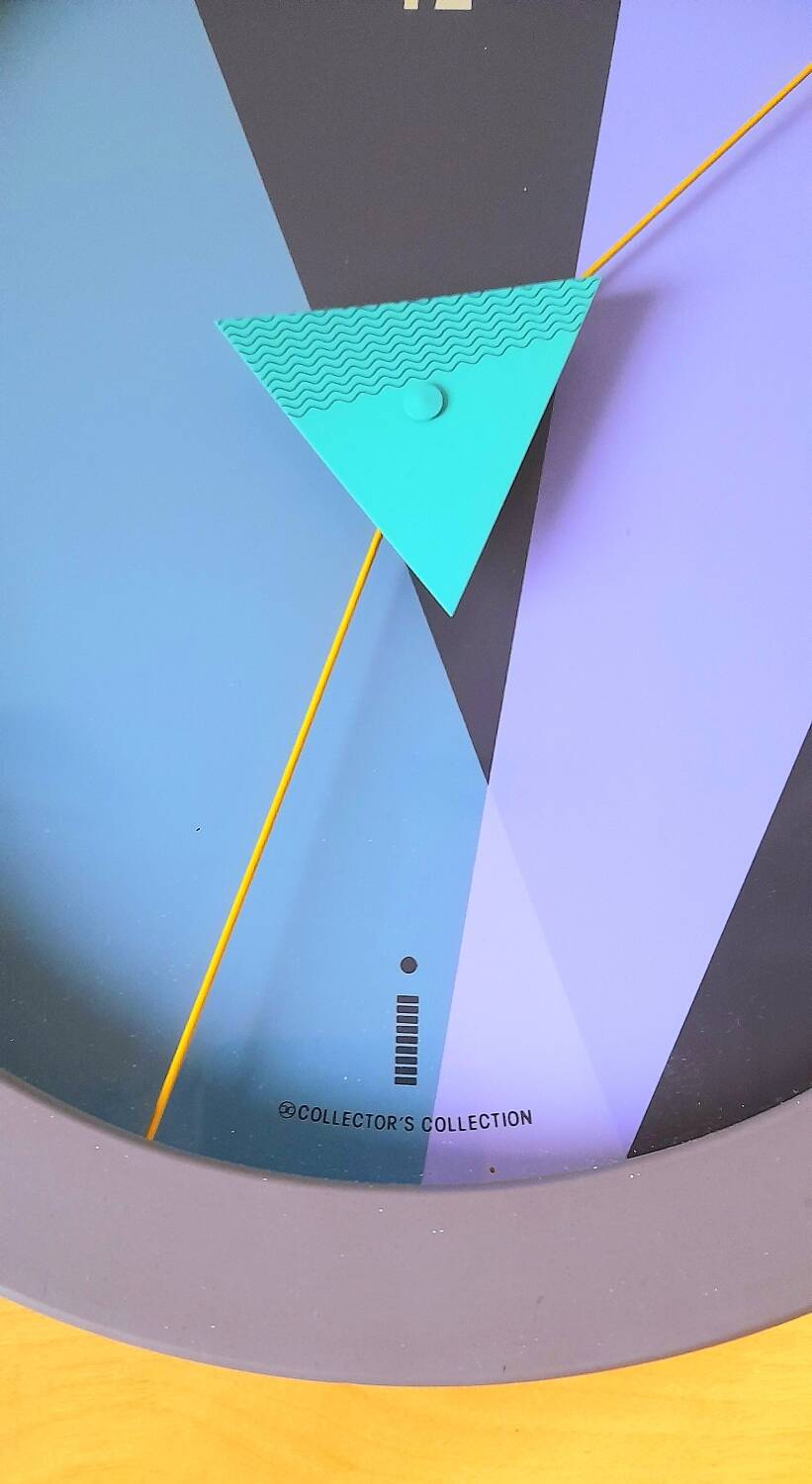 Spring cube wall clock Nicolai Canetti 80s