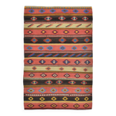 Brick Red Color Kilim Rug, Turkish Kilim Rug, 175x261 Cm