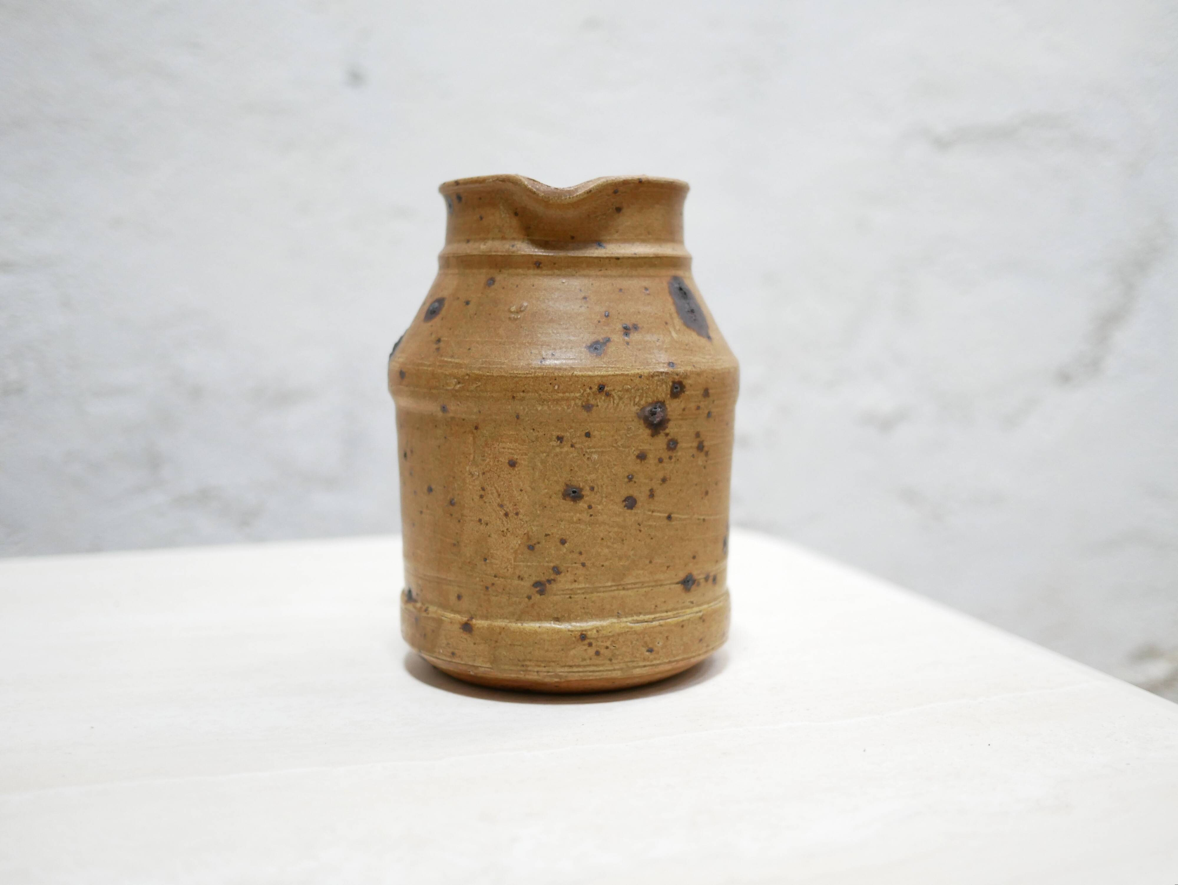 Vintage pitcher in pyrite stoneware