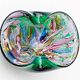 Cendrier/Vide-poche vintage Murano Tutti Frutti Vert