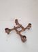 Brutalist bronze candlestick