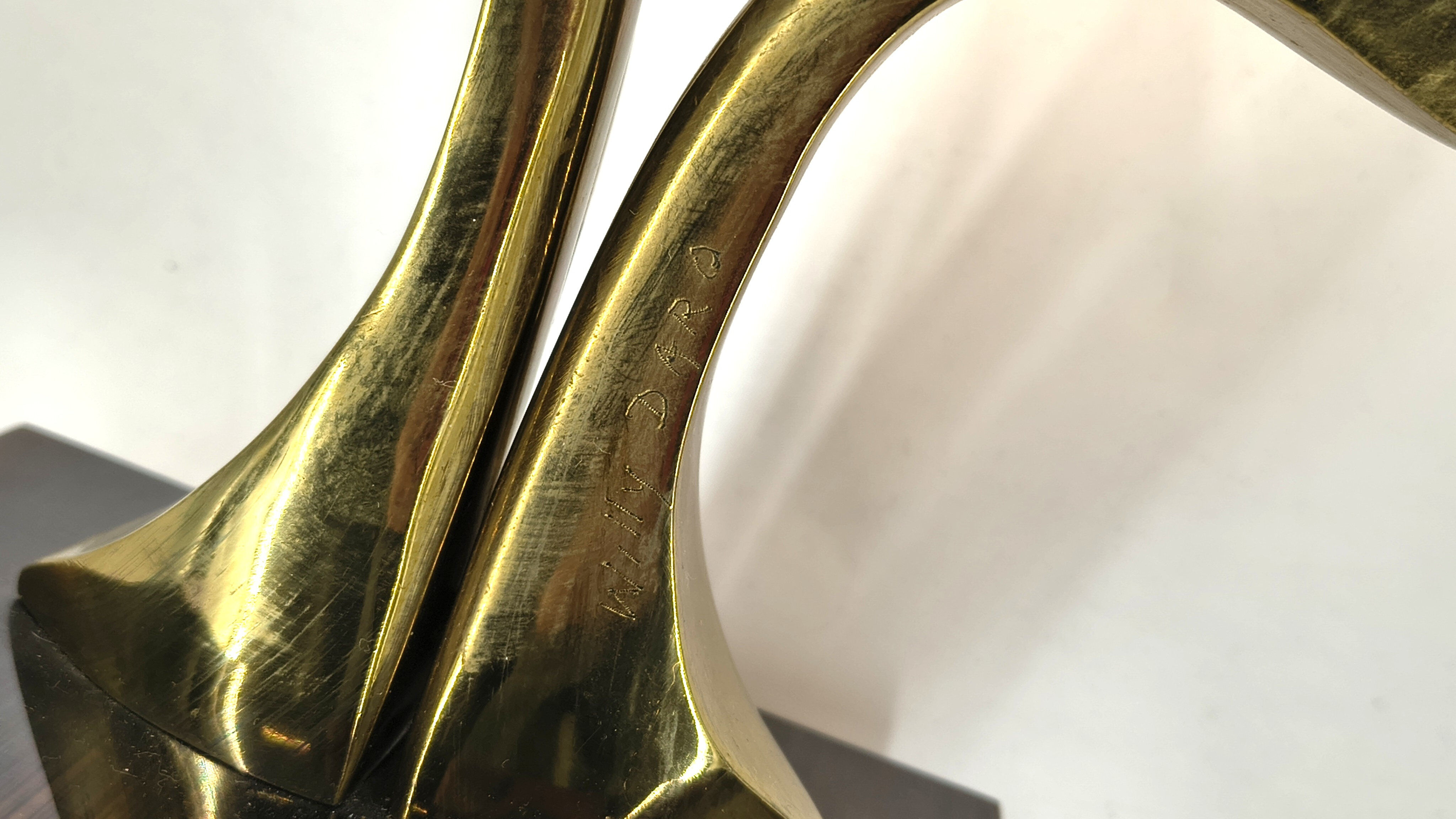 Bronze table lamp by Willy Daro, 1970s