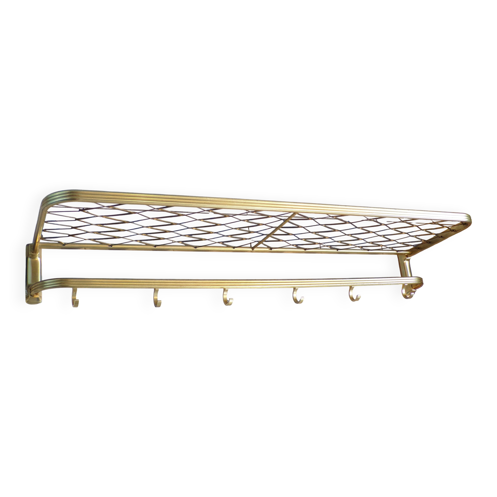 Coat rack style train luggage rack L=101 cm