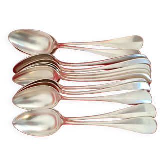 12 silver-plated spoons. classic model.