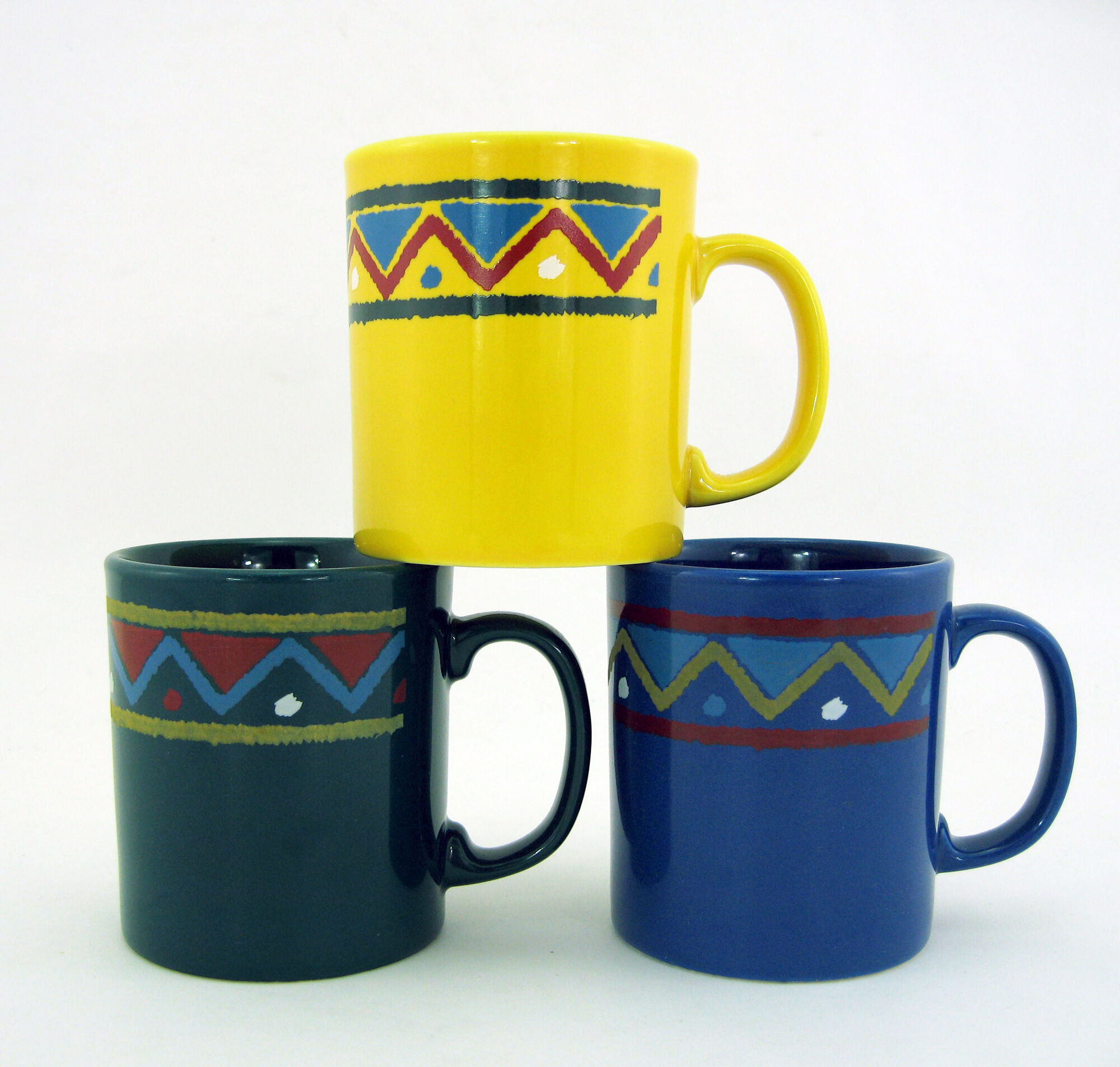 Set of 3 ceramic mugs Staffordshire Tableware