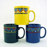 Set of 3 ceramic mugs Staffordshire Tableware