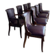 Suite de 4 chaises et 4 fauteuils Art déco en palissandre vers 1930