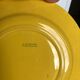 Set of yellow plates Charbonnier Salin-les-Bains