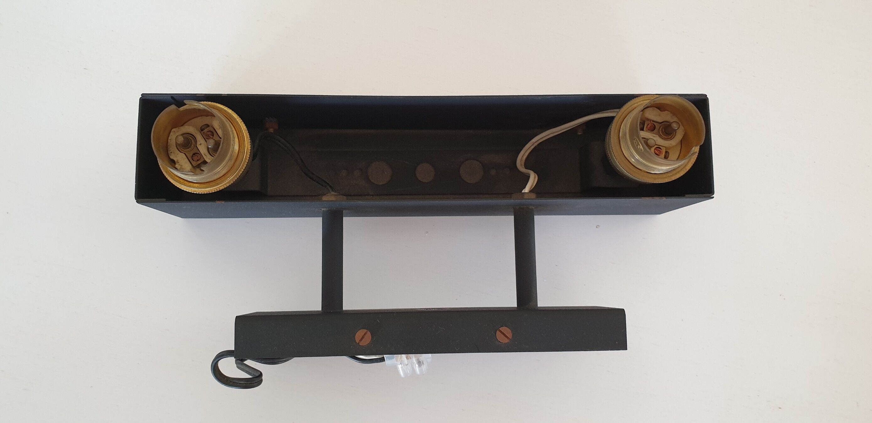 Wall lamp Arlus brass prespex 1950/1960 vintage