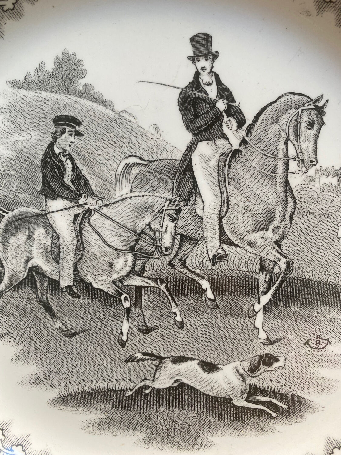 Creil Montereau - duo of plates