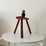 Vintage wooden tripod stool