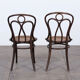 Suite de 6 chaises de bistrot par Josef Hofmann en cannage