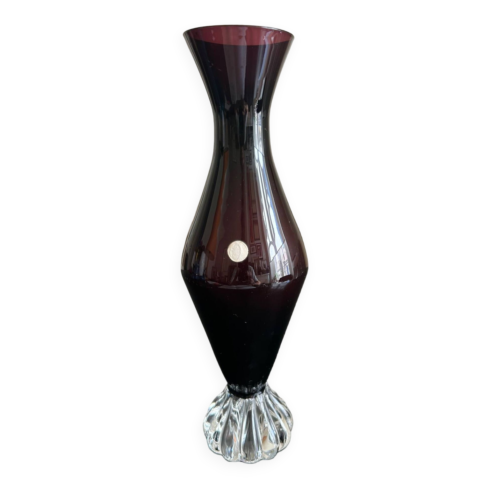 Italian glass vase 1960