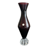 vase en verre italien 1960