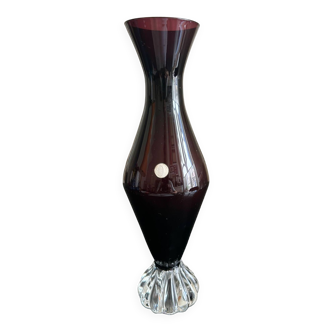 vase en verre italien 1960