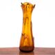 Amber Vase, Ząbkowice Glassworks, Poland, 1960s