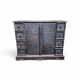 Buffet Dogon in carved solid wood - Tribal & Brutalist Style
