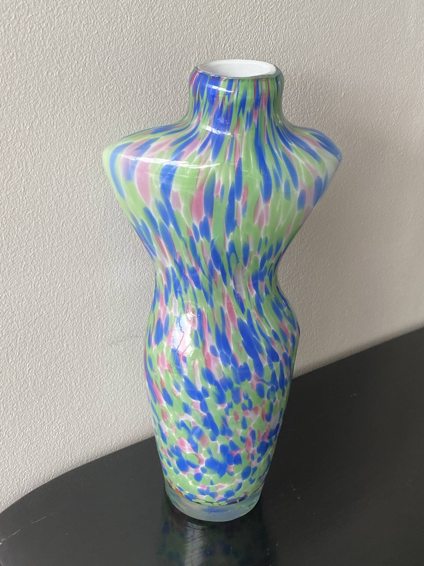 Large Murano Vase Woman Bust Vintage