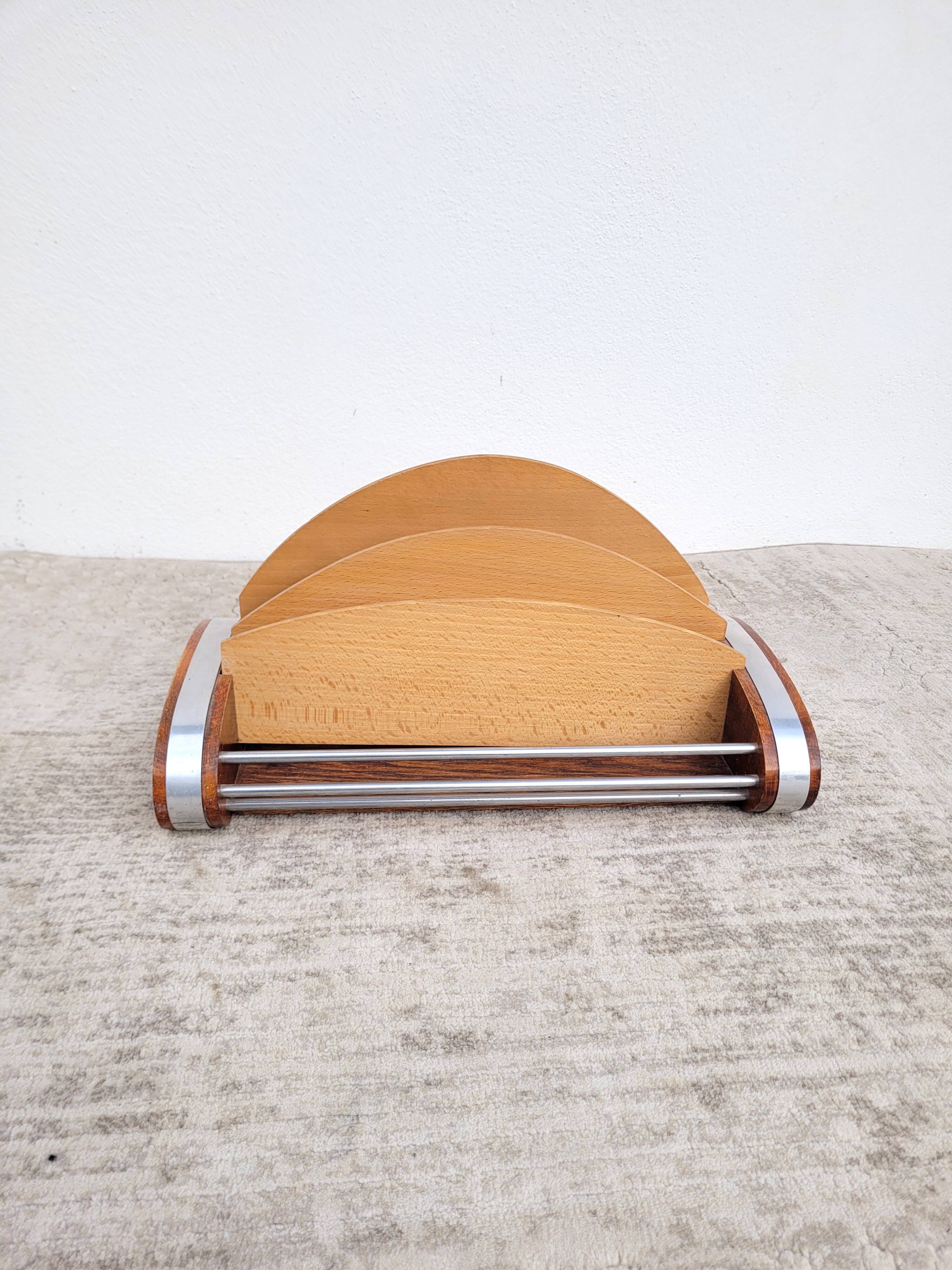 Vintage desk organizer mail holder