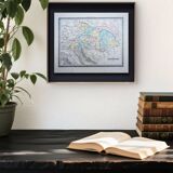 L'Autriche, carte ancienne, imprimée en 1852.