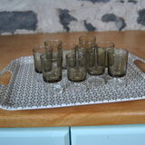 Set of 10 70s shot glasses