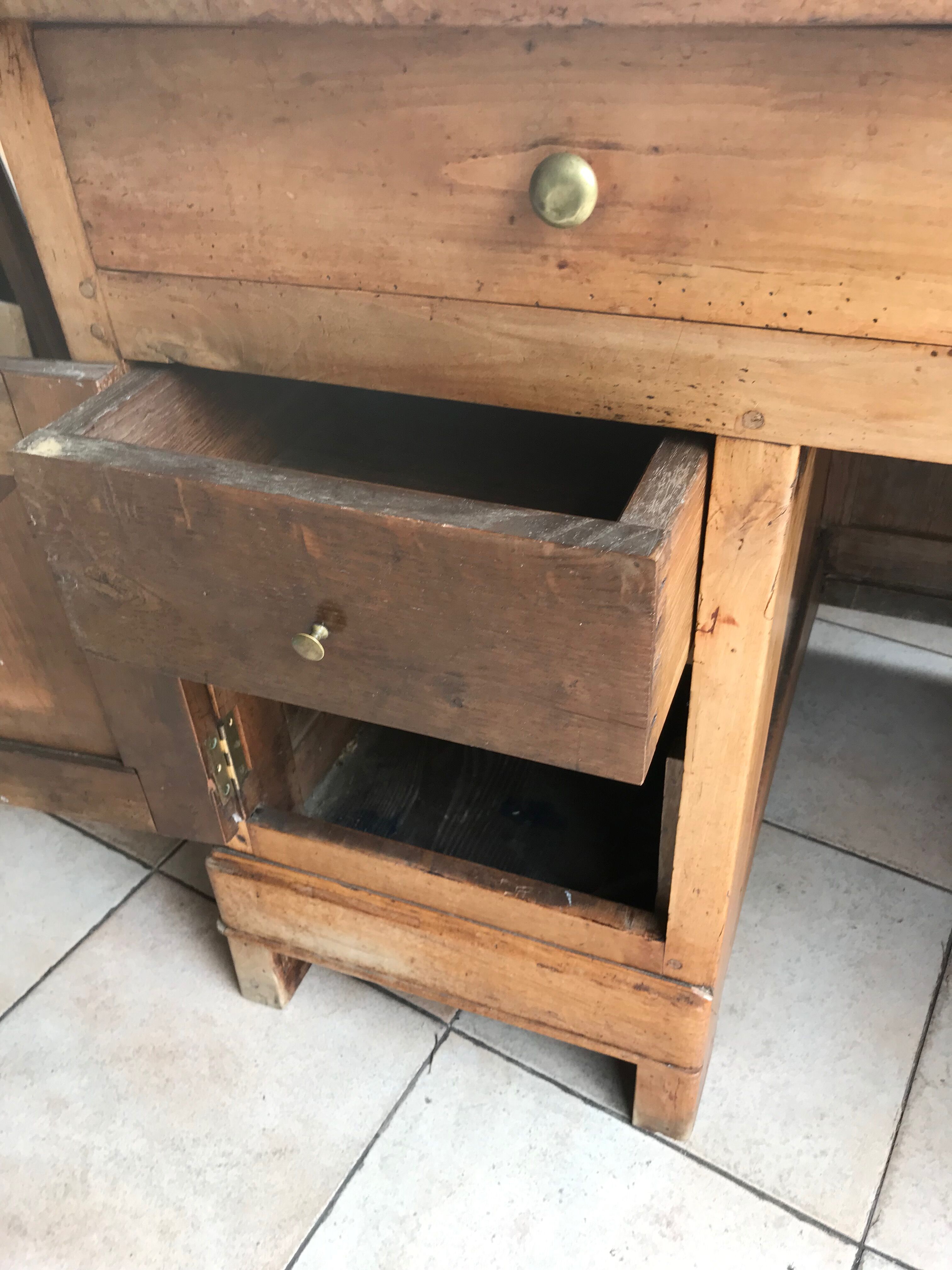 Bureau en bois vintage années 1960