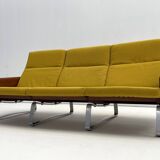 3-seater Sofa in aluminum and teak