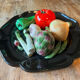 Assiette trompe l’oeil vallauris aux légumes
