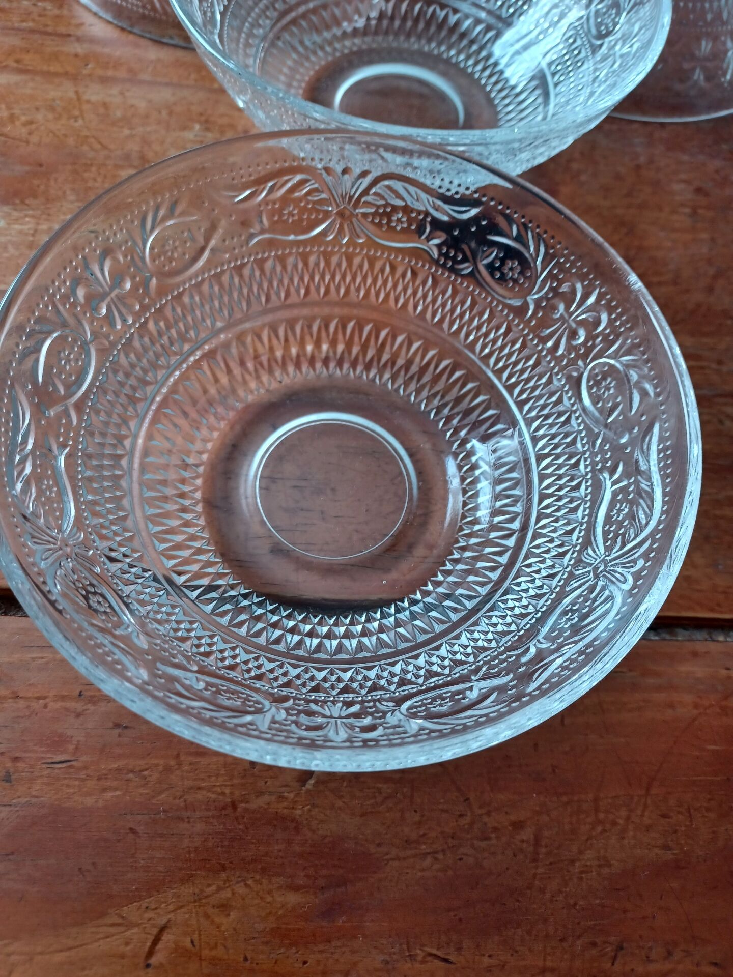 4 coupelles en verres