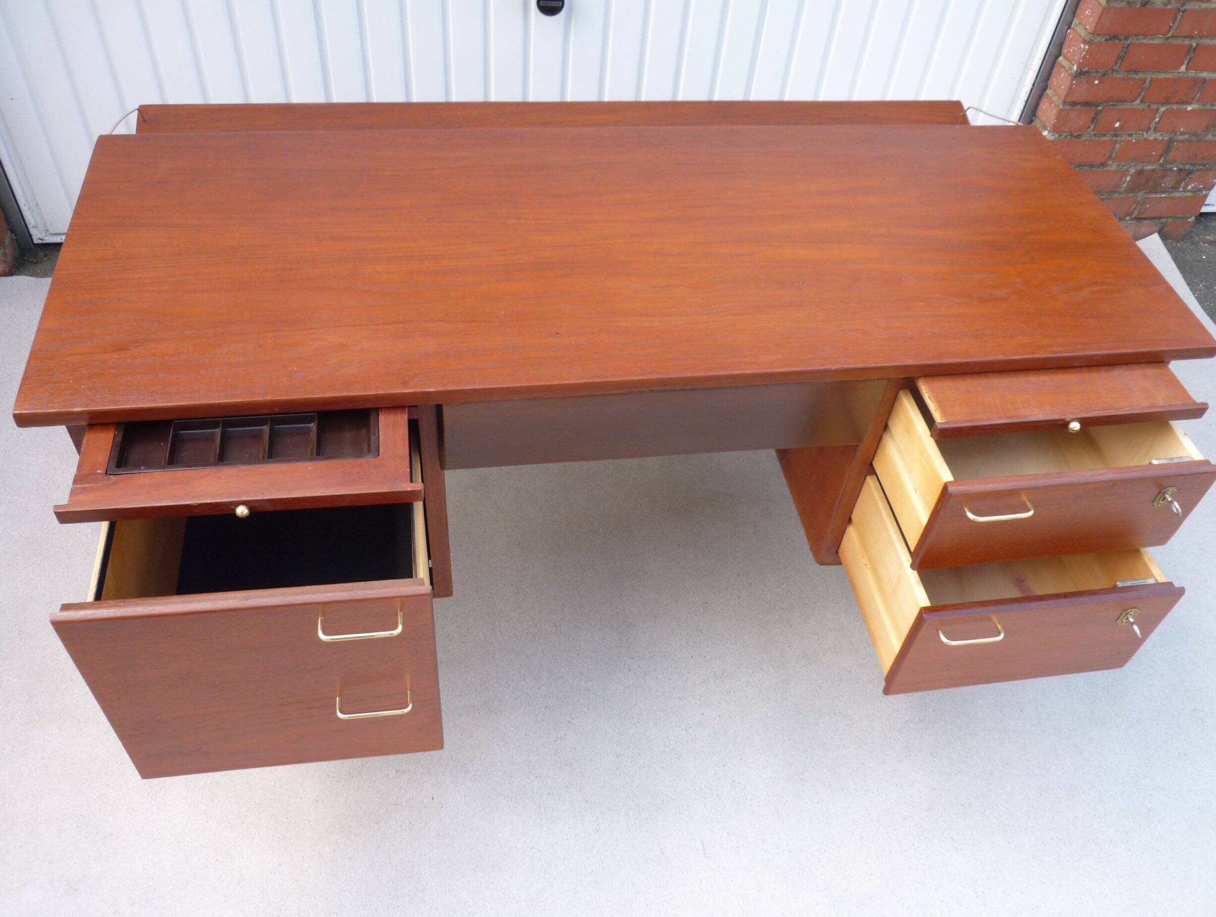 Bureau teck vintage