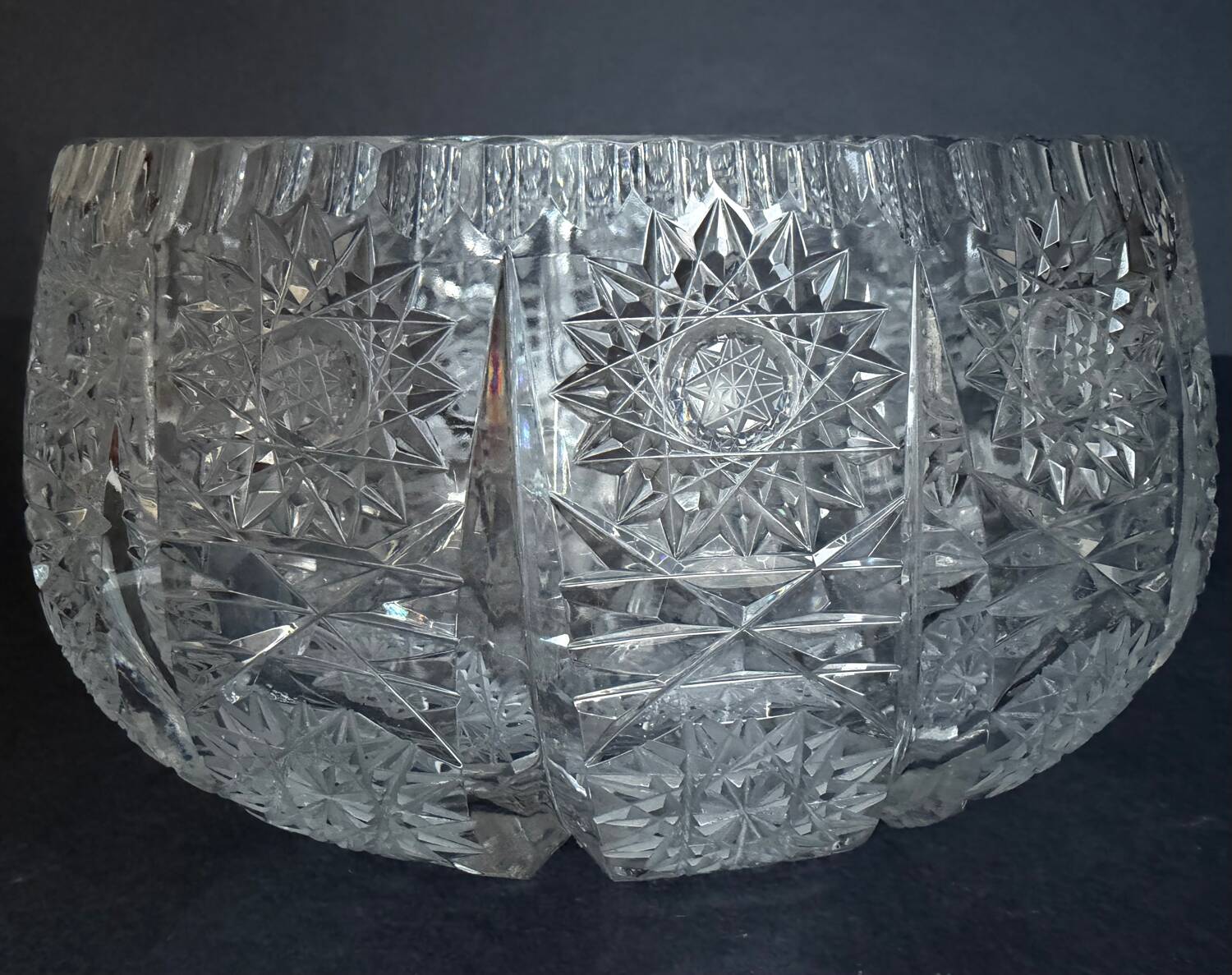 Cut crystal bowl