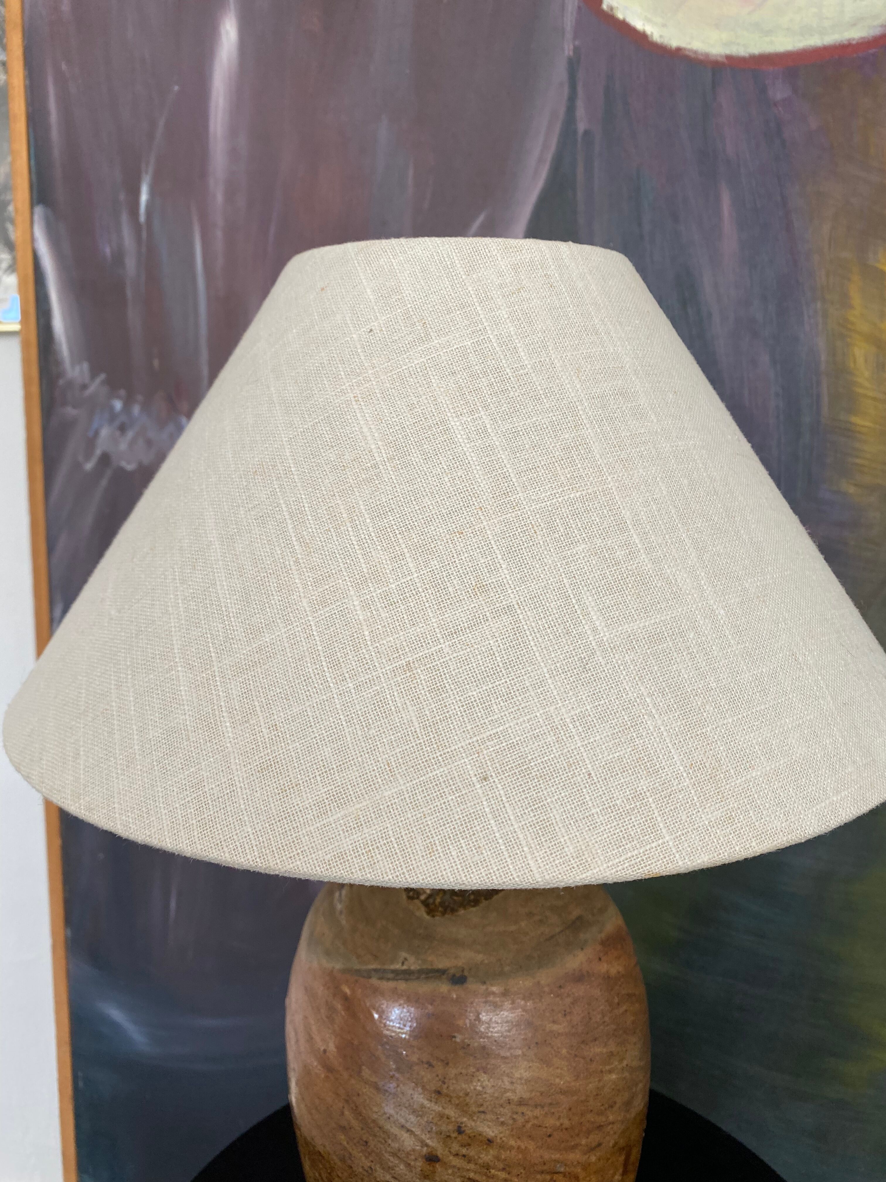 Lampe grès émaillé vintage années 60
