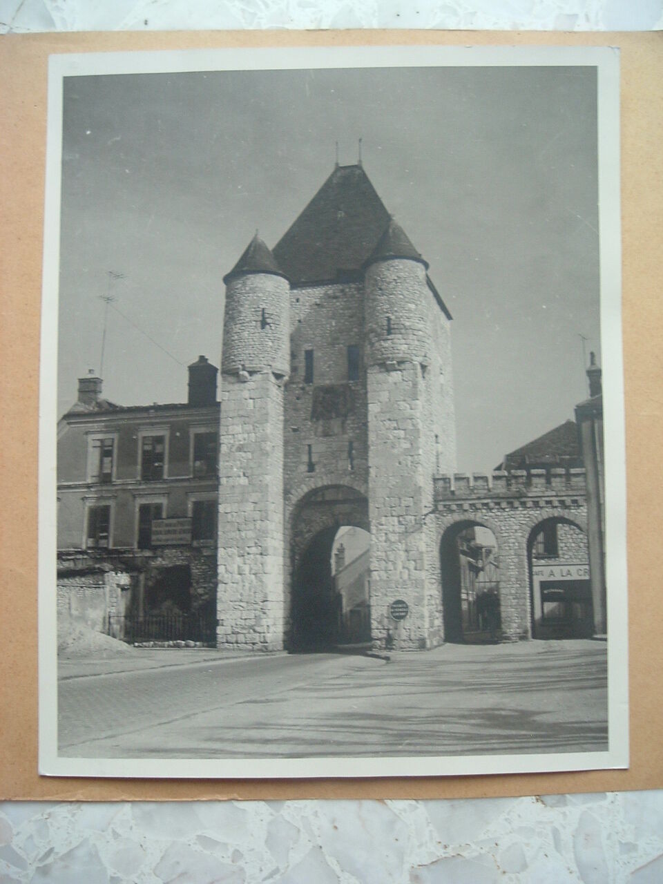 Photography silver 1950 moret sur loing porte de samois, seine & marne 77, photo kodak coffin