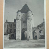 Photography silver 1950 moret sur loing porte de samois, seine & marne 77, photo kodak coffin