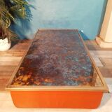 Table basse cuir Steiner 1970s