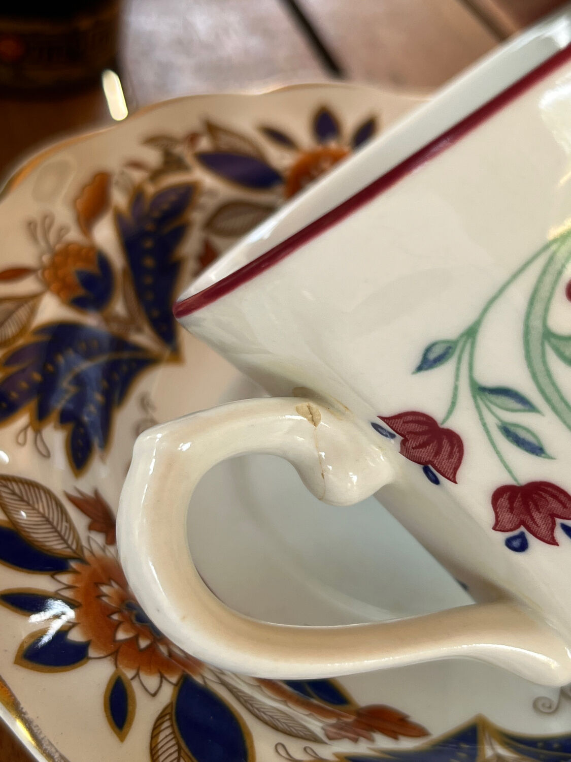 Duo cups English porcelain