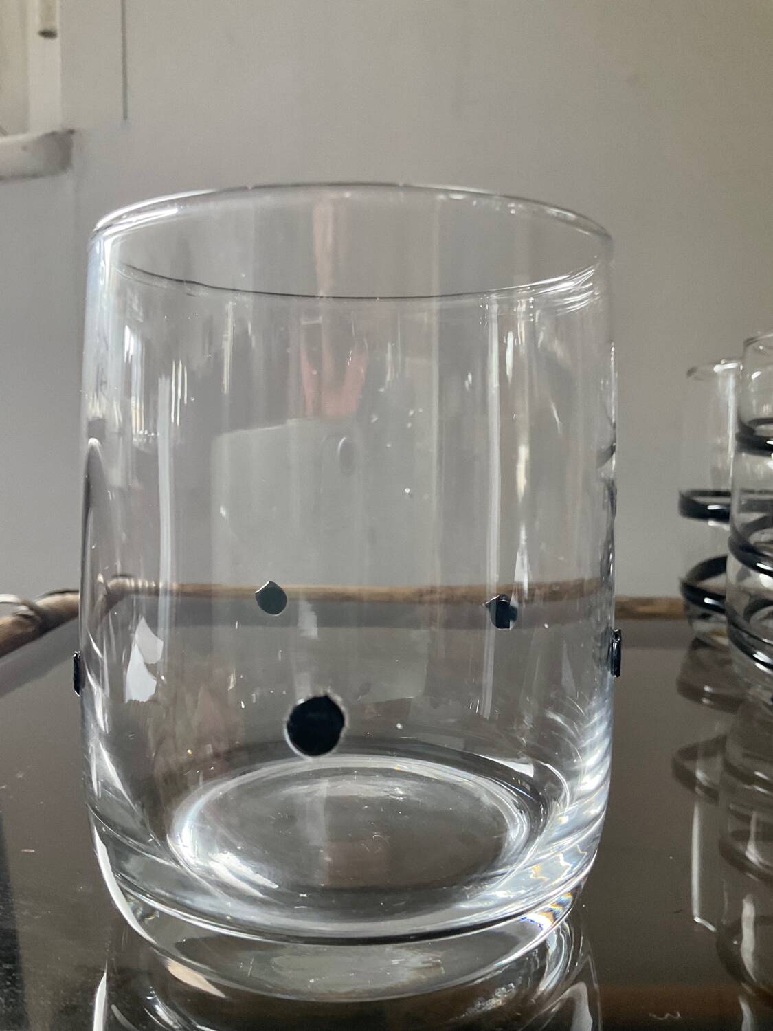 Series of 6 vintage Murano glasses including glass paste