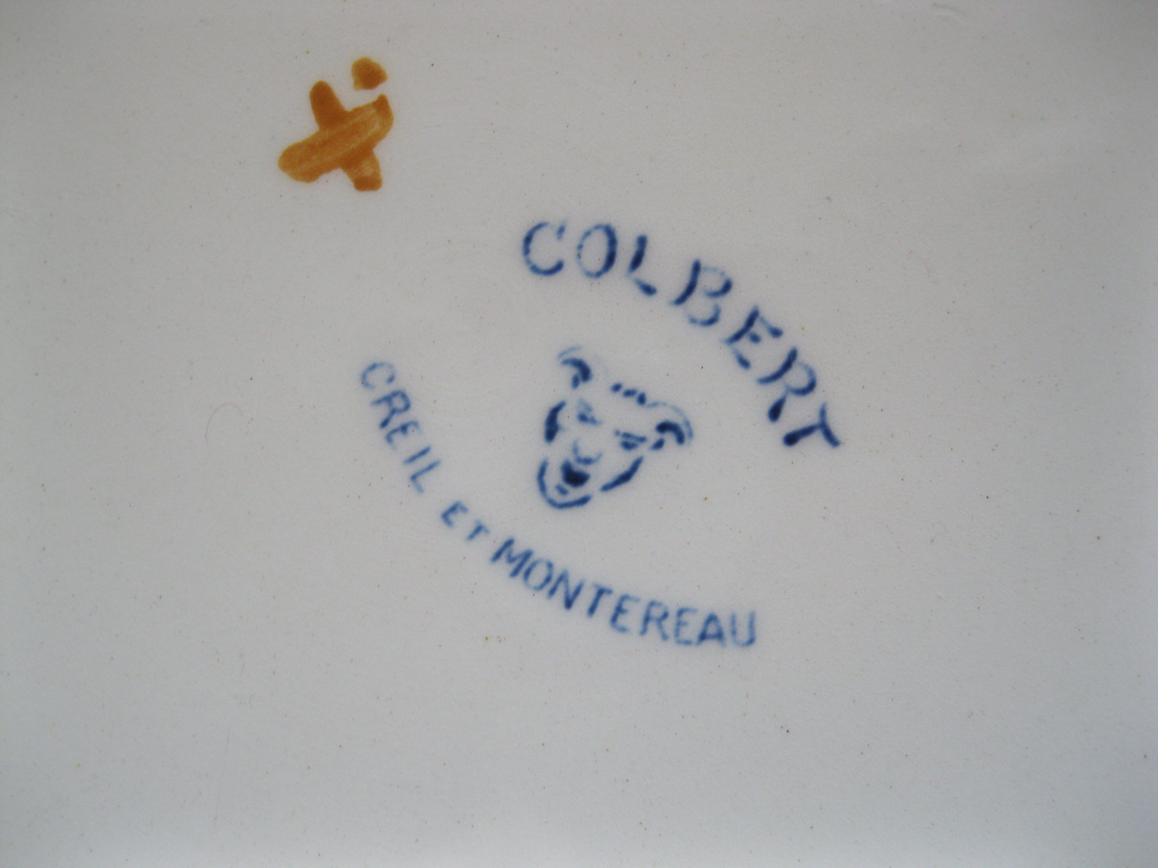 Round dish Creil and Montereau