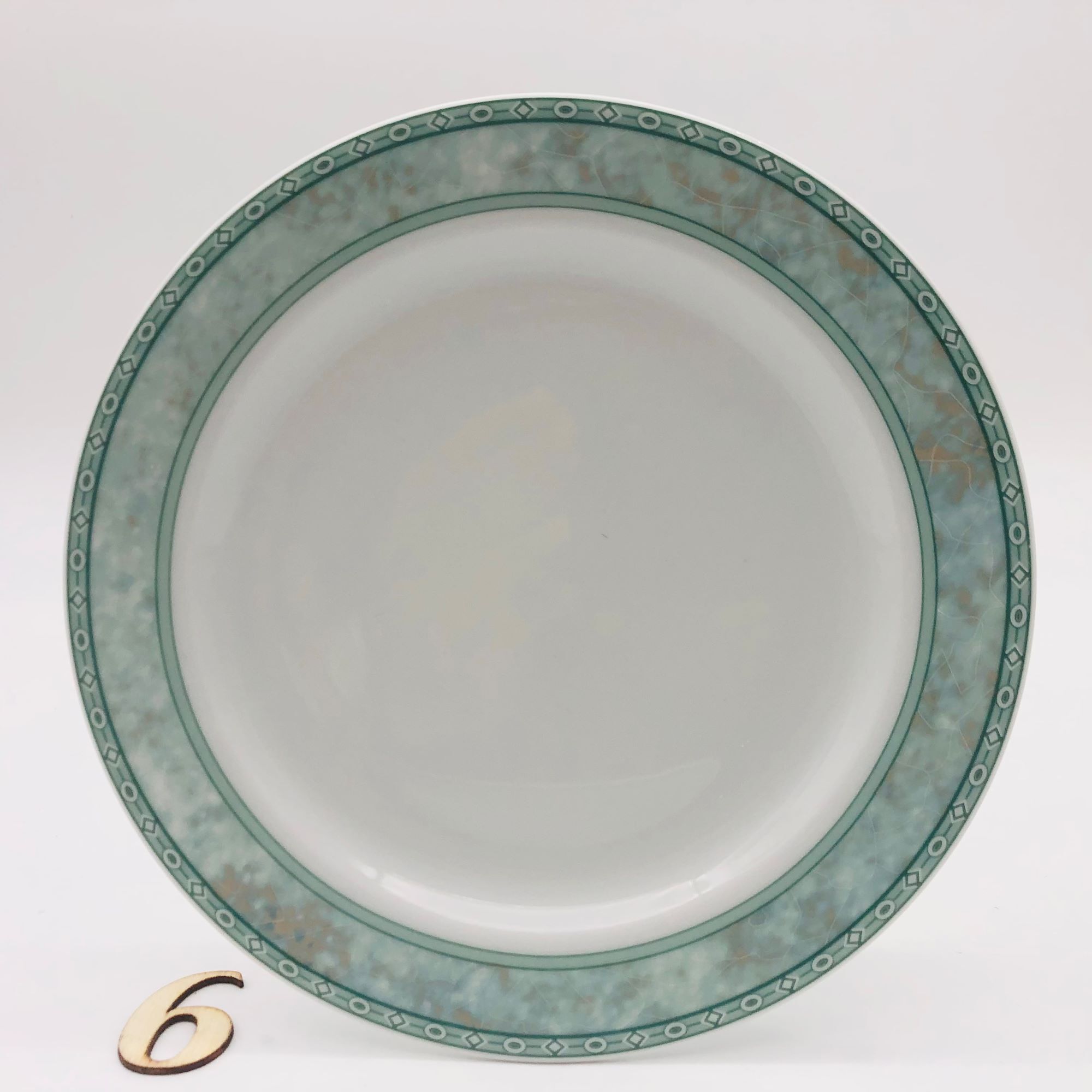 6 dessert plates and serving dish, graf von henneberg