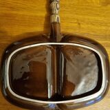 Faience aperitif dish by Desvres GF Gabriel Fourmaintraux Décor Chaumière