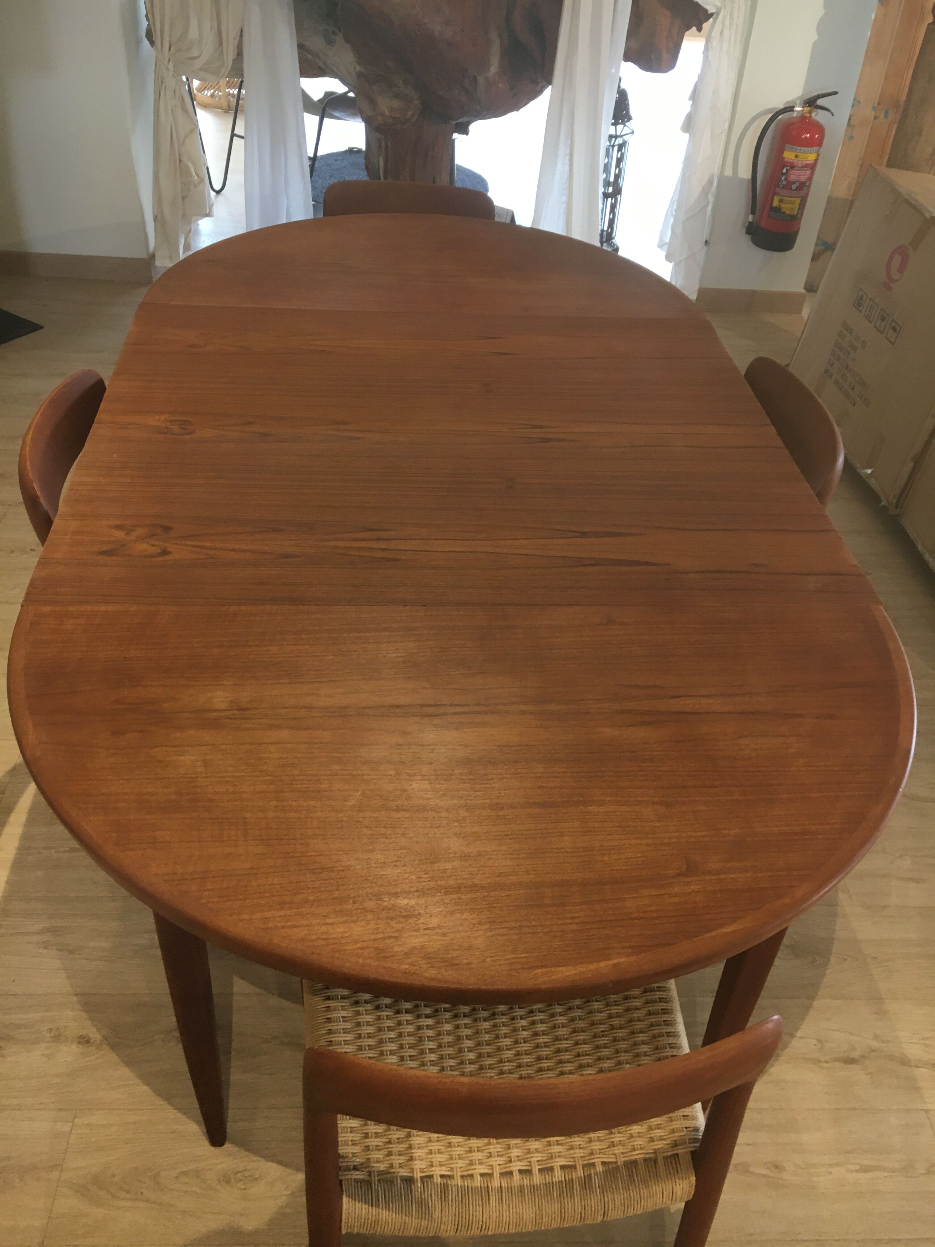 No.75 chairs & table by Niels Otto Muller for J.L. Mollers, 1950s