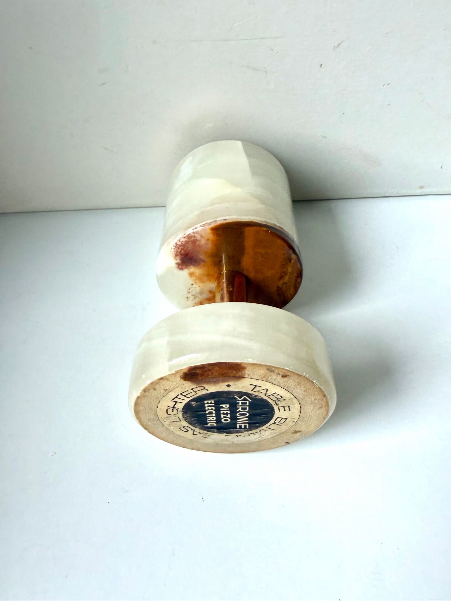 Vintage SAROME Japan Marble Onyx Table Lighter