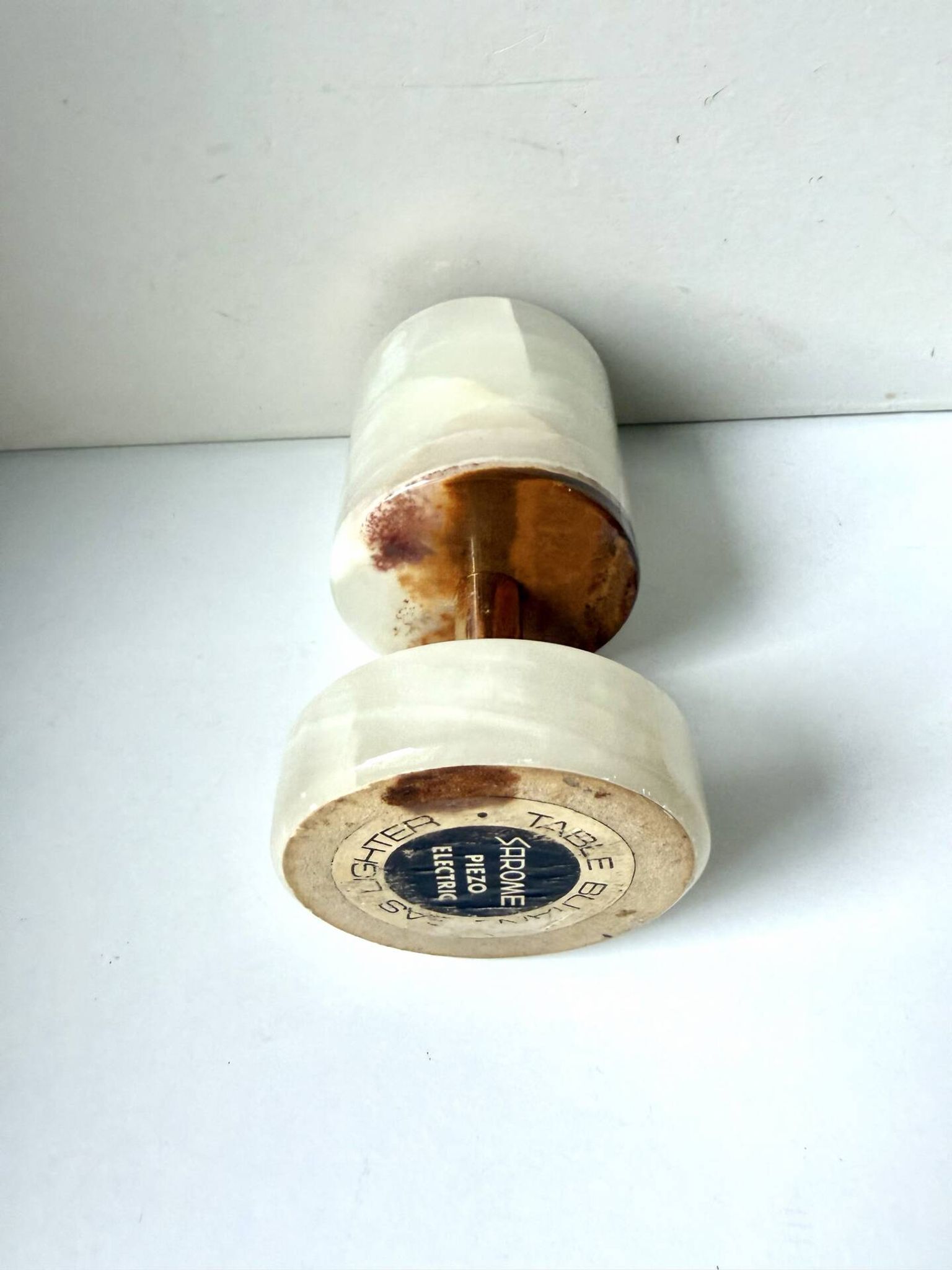 Vintage SAROME Japan Marble Onyx Table Lighter