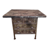 Industrial Workbench | Vintage Metal & Wood Workshop Table